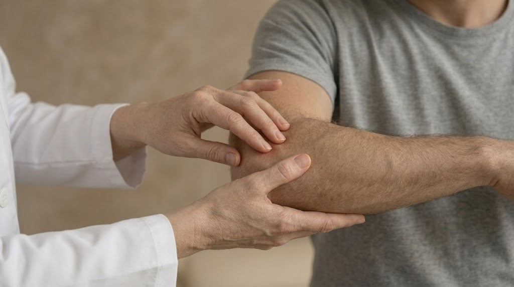 Diagnóstico de epicondilitis en Innova Clinic
